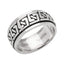 Men's 8.5mm Solid 925 Sterling Silver Spinning Ring