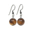 tigers eye drop earrings for women