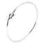 love knot silver bangle for women