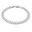  Silver Curb Chain Bracelet For Men