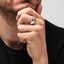 Plain Solid 925 Silver Spin Ring for Men