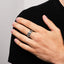 9MM Solid Silver Spinning Ring For Men