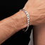 Silver Curb Chain Bracelet For Men