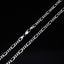 Men's Women's Silver Chain Necklace, Italian 925 Silver 5mm Figaro Chain