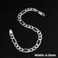 6.2mm Figaro Chain Bracelet For Men and Women | Made in Italy With 925 Silver