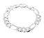 solid chunky silver bracelet for men