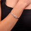 women's silver love knot bangle