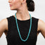  Long gemstone Necklace Turquoise for women