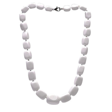  White Gemstone Necklace for women