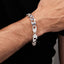 mens heavy silver bracelet