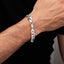 Heavy silver curb chain for men