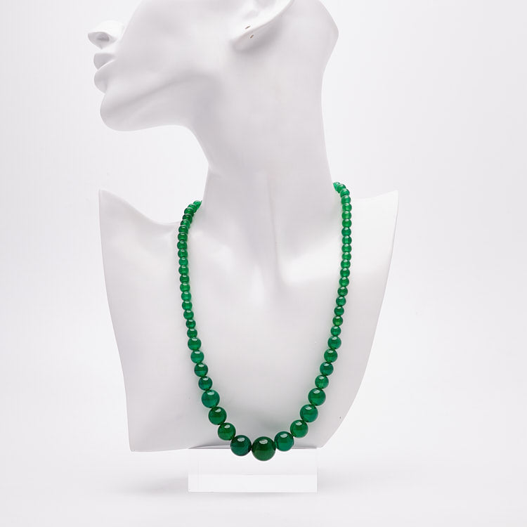 Green Jade Gemstone Necklace for women