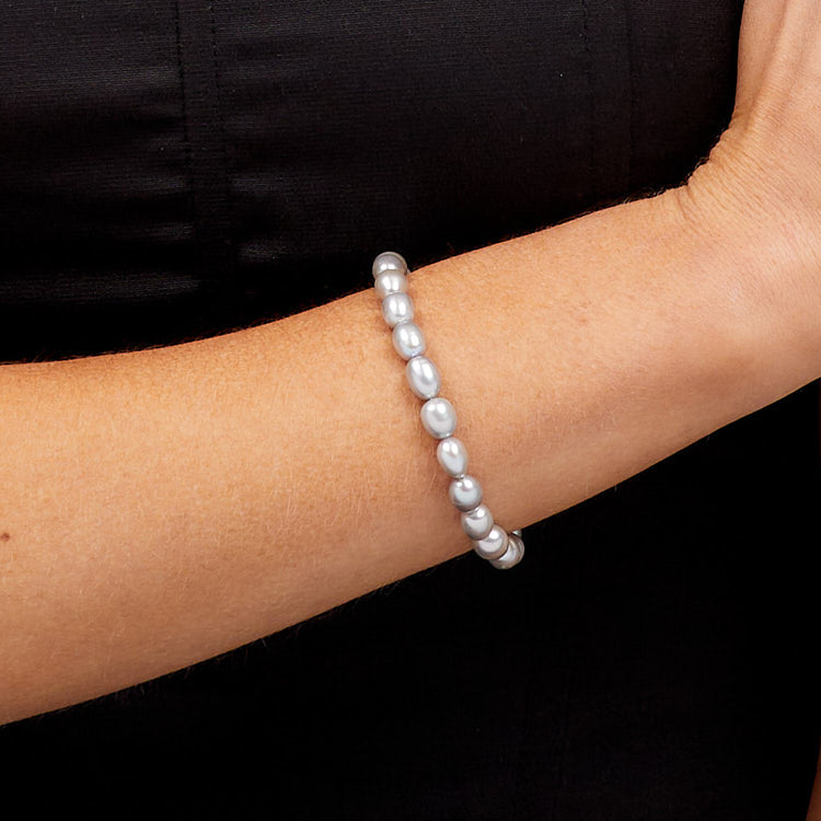 grey Pearl Bracelet for women