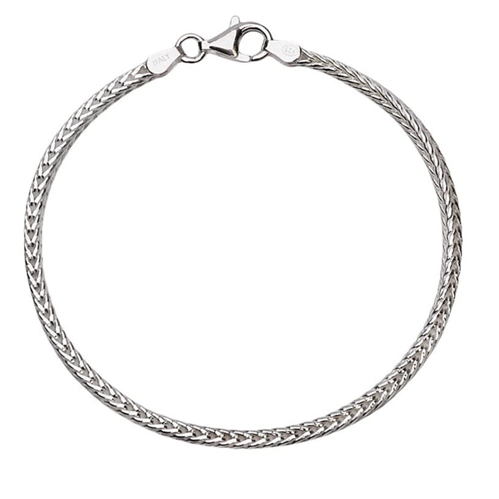 foxtail silver chain bracelet