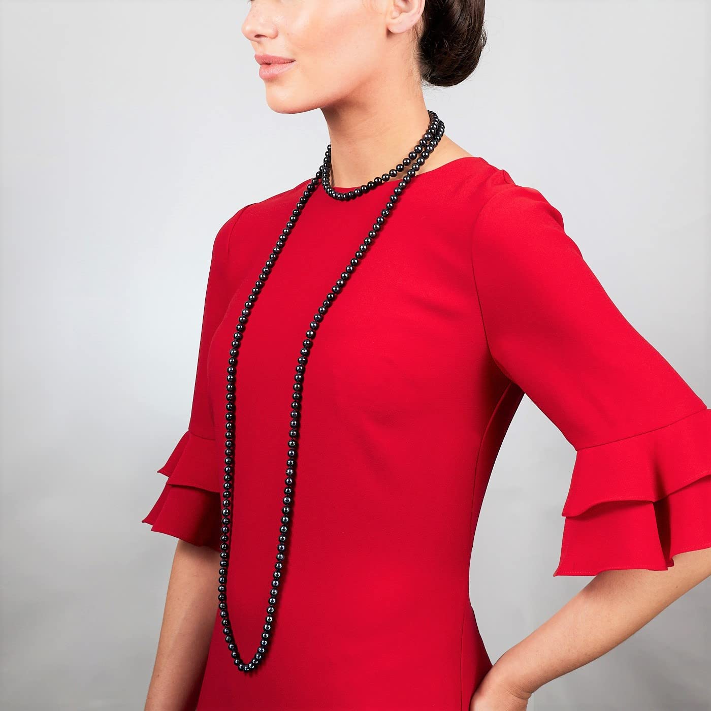 Womens 8-9mm Freshwater Pearl Necklace 160cm/64In long