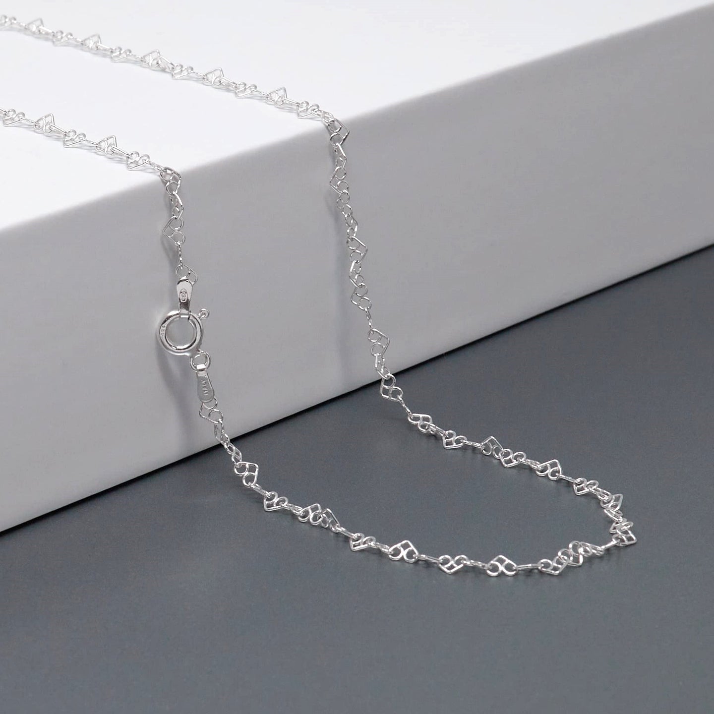 silver necklace for women girls