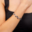 Womens Multi-strand Black Pearl Bracelet