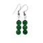 handmade green drop earrings for women