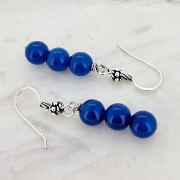 dangle drop earrings gemstone