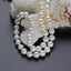 White Pearl necklace bracelet and earrings for women