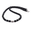 Handmade Natural Black Rondelle Gemstone Beaded Necklace for men