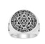 Handmade Tarot Hexagram Hermetic Zodiac Ring 925 Solid Sterling Silver