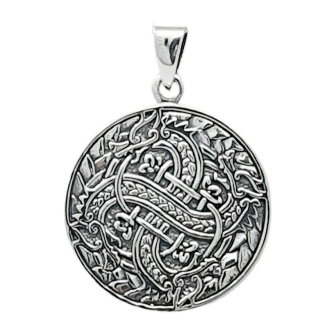 Women and Mens Celtic Flying Dragons Pendant 925 Sterling Silver Pendant