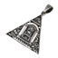 925 Sterling Silver Eye of Horus Egyptian Triangle pendant