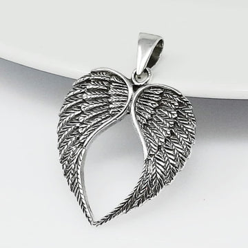 Stunning 925 Sterling Silver Angel Wings Pendant