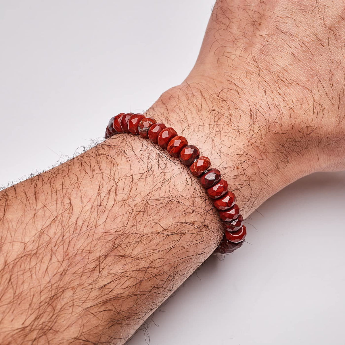Jasper beaded bracelet for men 