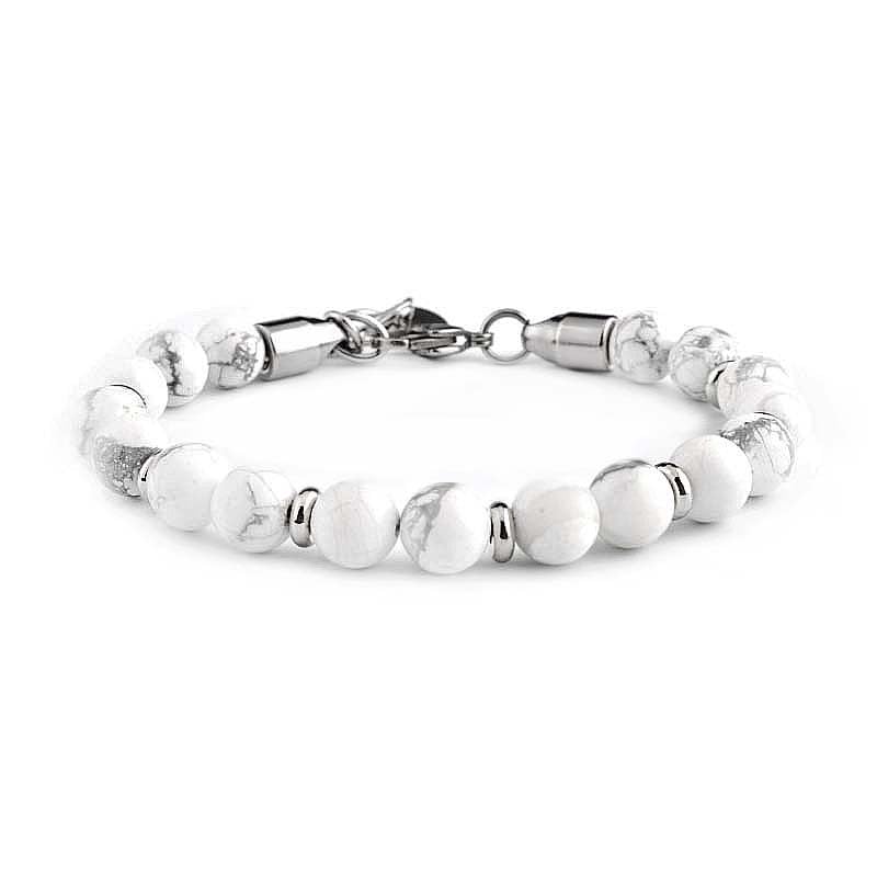 Handmade Mens Beaded Bracelet 8MM Round Beads Tigers Eye, Turquoise, Black Onyx Gemstone Bracelet for Men