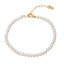 Pearl Bracelet | Handmade Womens 4-5mm White Freshwater Pearl Beaded Bracelet for Ladies and Girls