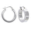 Womens Silver Hoop Earrings - Bold Shiny 925 Silver Hoop Huggie Earrings for Women and Girls