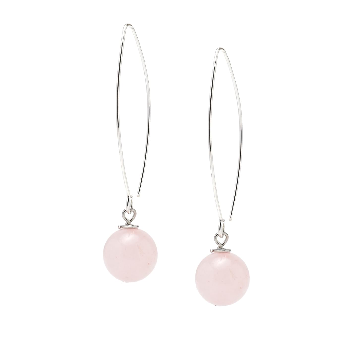 Womens 12mm Gemstone Ball Dangle Drop Earrings With 925 Sterling Silver