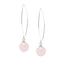 Women's 12mm Gemstone Ball Dangle Drop Earrings With 925 Sterling Silver