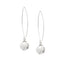 Women's 12mm Gemstone Ball Dangle Drop Earrings With 925 Sterling Silver