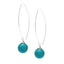 Women's 12mm Gemstone Ball Dangle Drop Earrings With 925 Sterling Silver