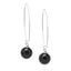 Women's 12mm Gemstone Ball Dangle Drop Earrings With 925 Sterling Silver