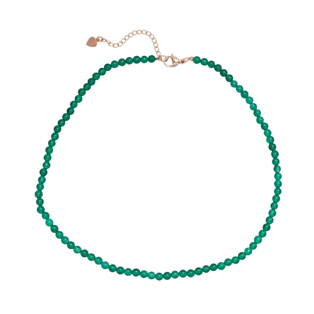 Green Agate Choker Necklace