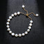 Womens White Freshwater Pearl Bracelet | Handmade 4-5mm Real Pearl Beaded Bracelet for Ladies and Girls