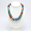 multicolour gemstone beaded neklace