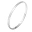 hammered silver bangle for women