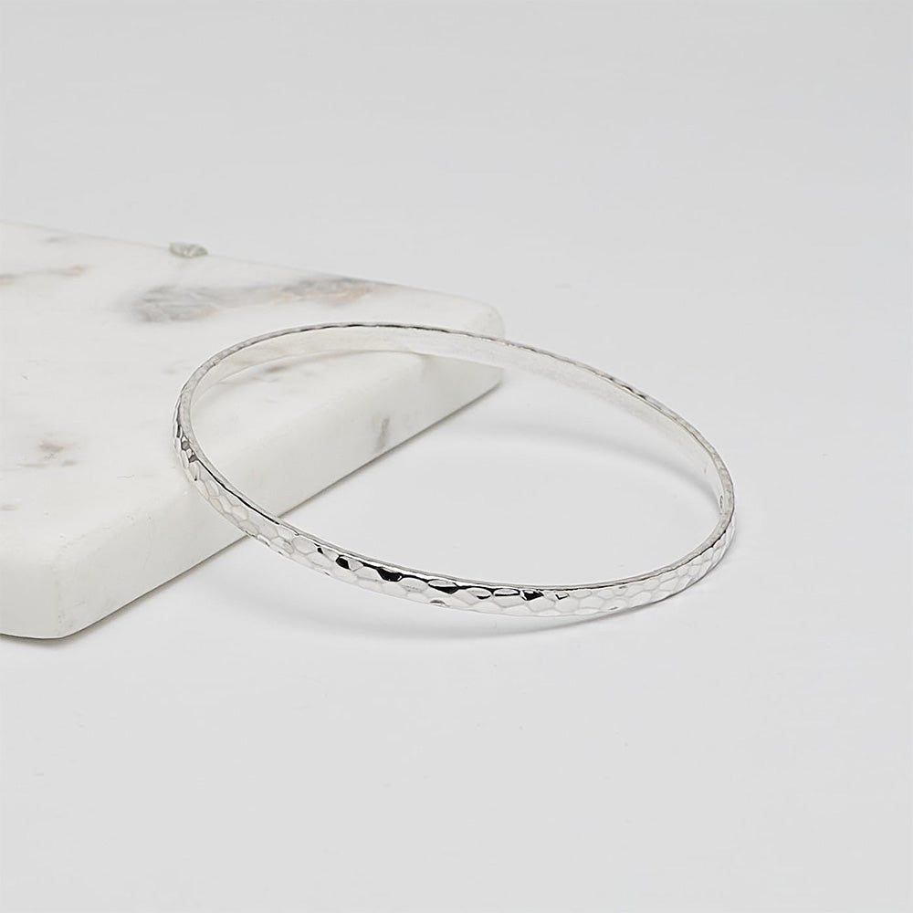 womens silver bangle