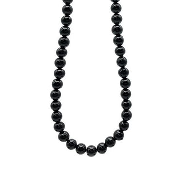 Mens Gemstone Beaded Necklace Chain | 8mm Beaded Necklace for Men Tigers eye, Blue Lapis Lazuli, Black Agate | Length 50cm, 55cm and 60cm