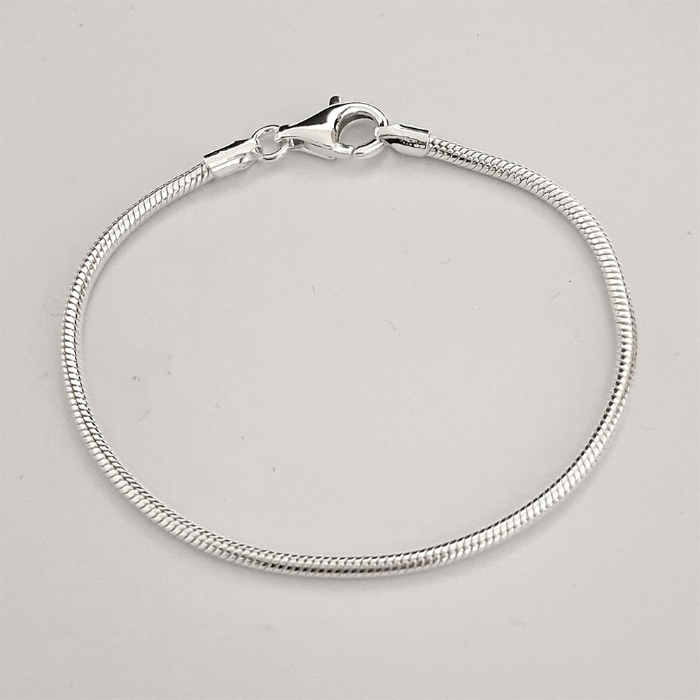 Beautiful Italian 2.3mm Snake Chain Bracelet | 925 Sterling Silver for Men & Women