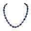 blue spot gemstone beaded necklace