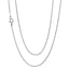 ball beaded silver chain for women girls