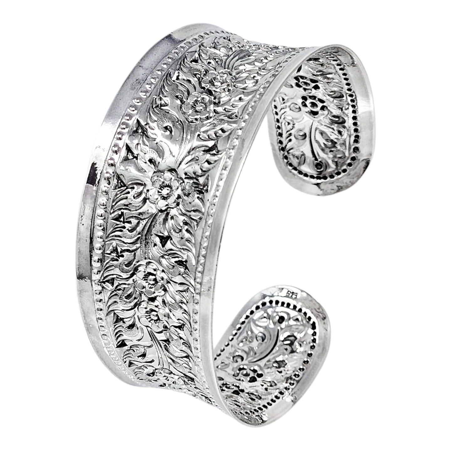 silver cuff bangle for her