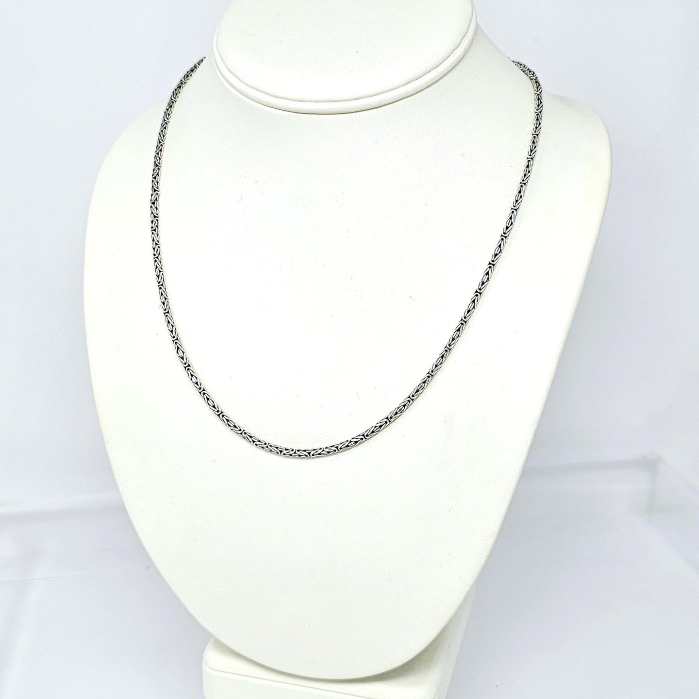 silver chain for men bali style 2mm