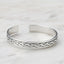 celtic braided silver bangle for men